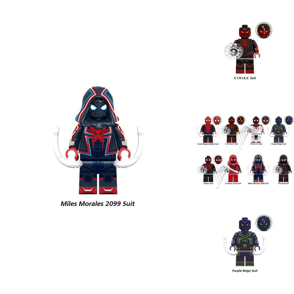 G0120 Blocos de Construção de Super-Heróis Homem-Aranha Traje Grande Responsabilidade em Capa Vermelha