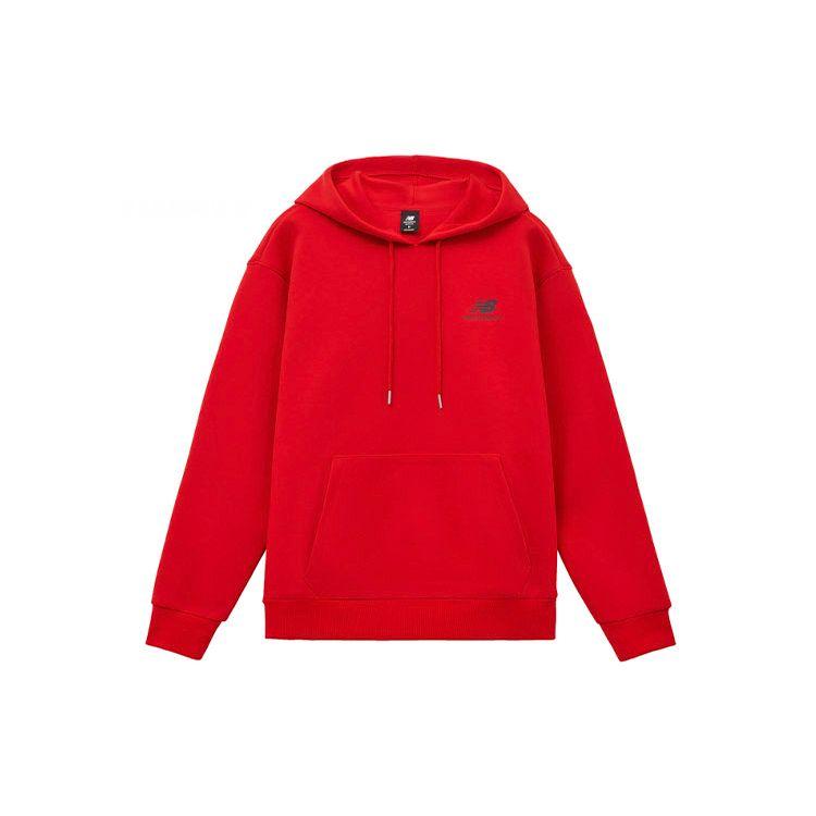 

New Balance с длинными рукавами и капюшоном, модная толстовка с принтом, мужские топы, красный AMT11308-ENR