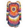 Handmade Crochet Colorful Long Sleeve Beach Cover-up for Women - Knit Hollow Out Bikini Outerwear