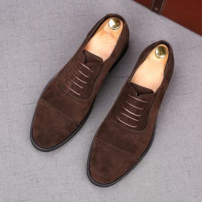 Luxus Herren Wildleder Patchwork Freizeitschuhe Herren Schnürer Flats Brogues Homecoming Hochzeitskleid Abschlussball Zapatillas Hombre