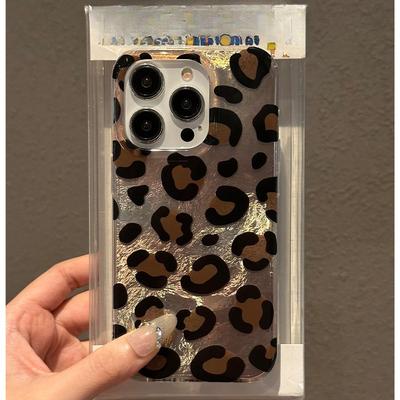 Glacier Print Leopard Print Suitable for Apple 16 Mobile Phone Case Iphone15/14promax High-end Sense 13 Women's Model 12
