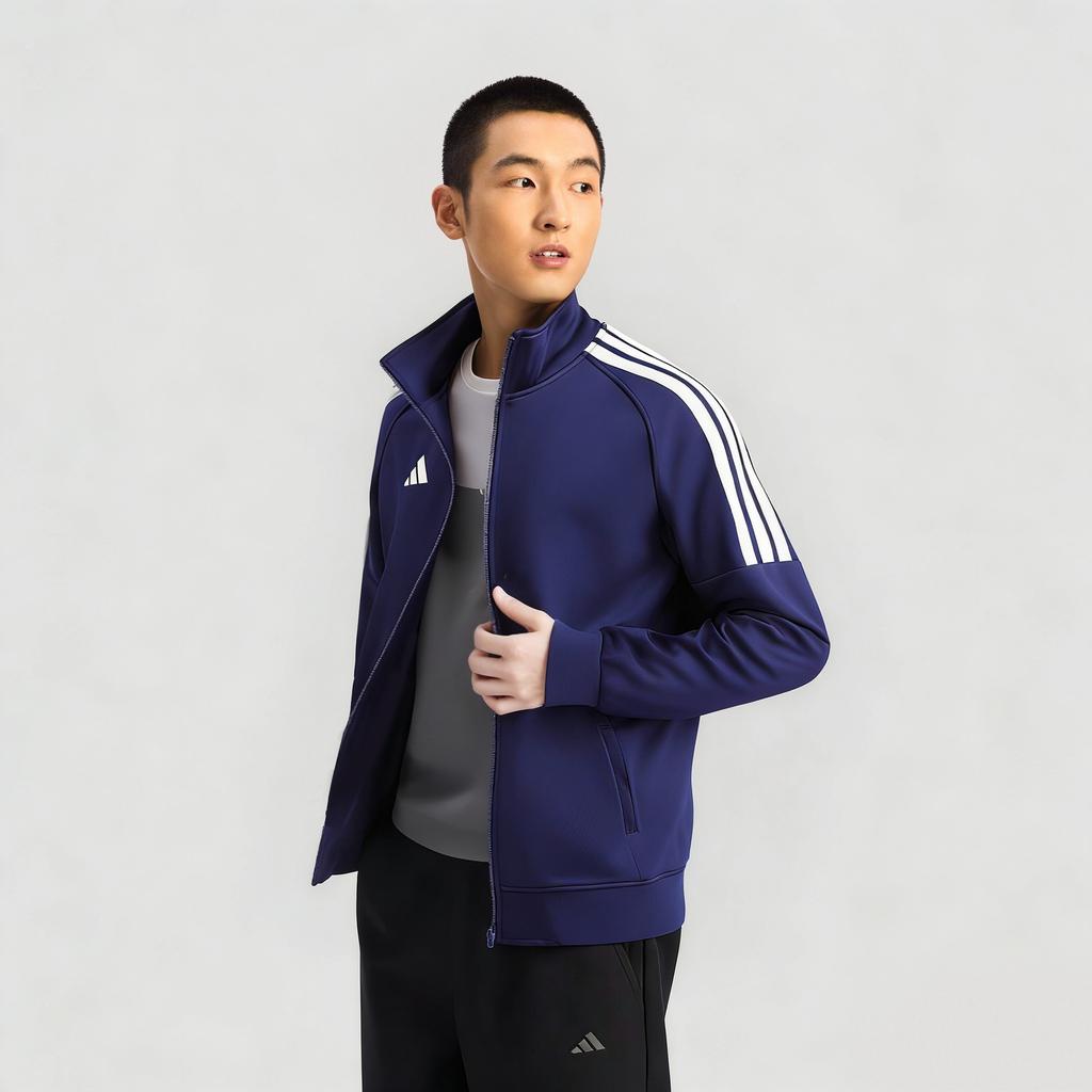 Adidas Classic Versatile Retro Three-Stripe Jacket Unisex Jacket Blue TR02NHJCS1-DBW