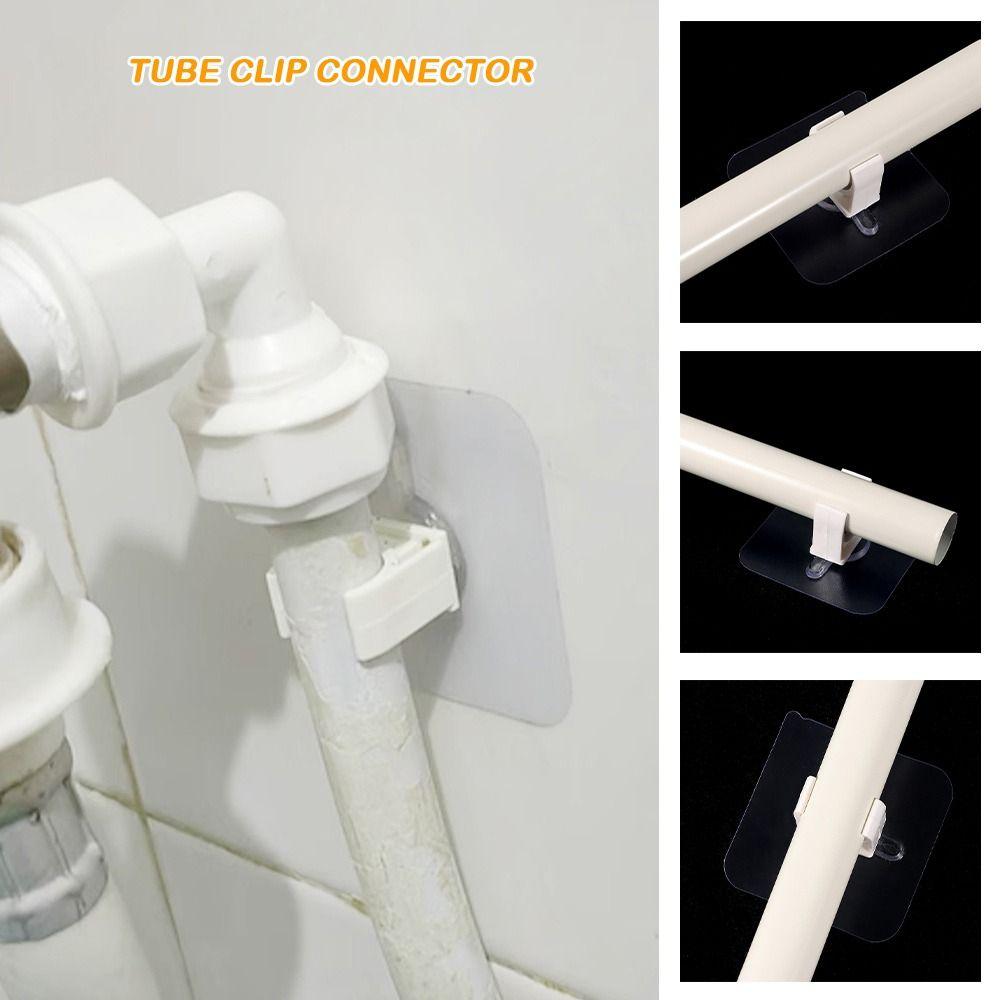 1/5Pcs Aquarium Fish Tank Water Tube Holder Punch-free Tube Clip Connector
