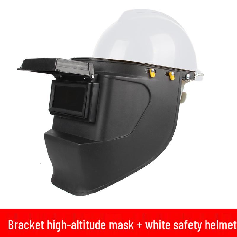 Adjustable Full-Face Flip-Up Welding Mask: Anti-Splash, Breathable, High-Temperature Resistant