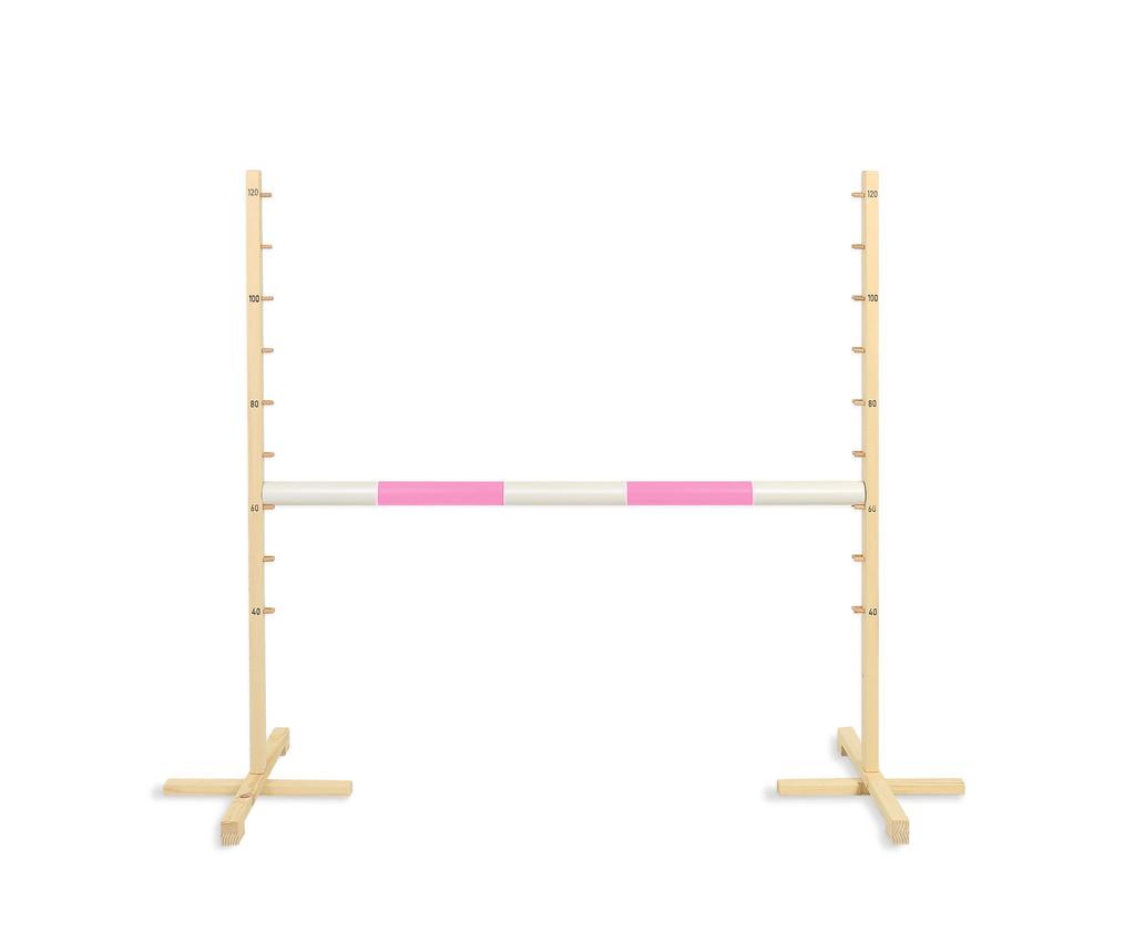 Skoková překážka pro Hobby Horse 120 cm, Světle růžová tyč