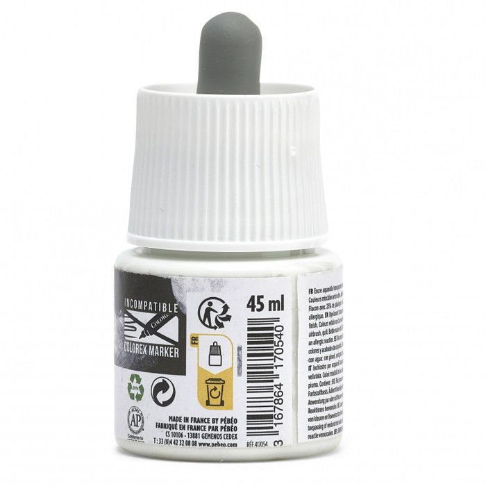 Watercolor Ink - PEBEO - Colorex - 45 Ml - White Color - Mixed