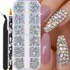 Glitter Finish Resin Rhinestone Kit Multicolor Diamond Art  for Clothing Decoration