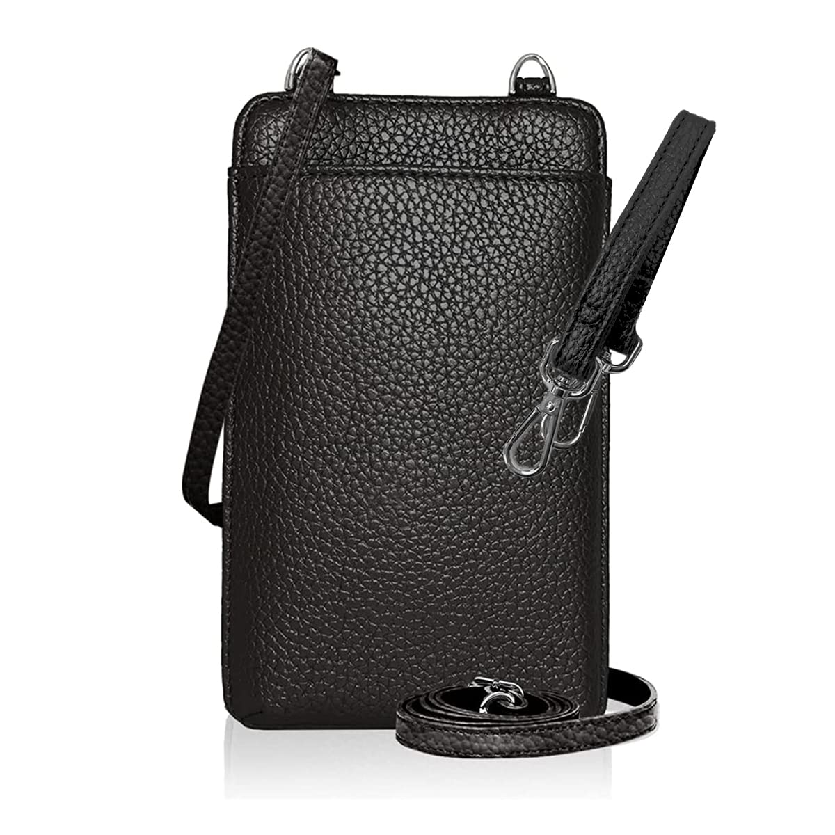 

Женская сумка через плечо Gisele, Сумка на плечо, Чехол для смартфона, Маленький кошелек, Кошелек для мелочи, Легкая, Для путешествий, Для отдыха, Вертикальный стиль (Черный, с