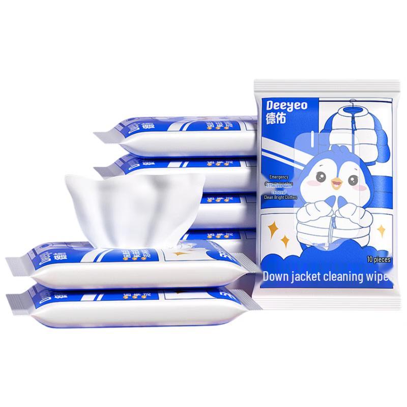 DeYou Down Jacket Cleaning Wet Wipes 8 packs x 10 wipes