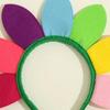 Kawaii Rainbow Colourful Sunflower Headband Photo Prop Hair Accessory Hair Bands Elastic Hairband Girl