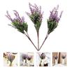 3Pcs Fake Plant Set Delicate Imitation Plastic Plants Romantic Wedding Party Decoration DIY Vase Arranging Material Simulated