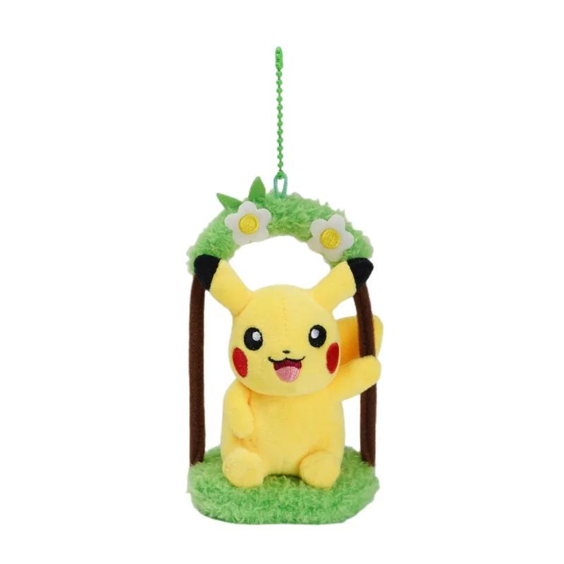 Gengar Jigglypuff Bulbasaur Plush Toys Pokemon Stuffeds Mimikyu Mew Togepi Keychain Backpack Pendant Keyring Birthday Gifts