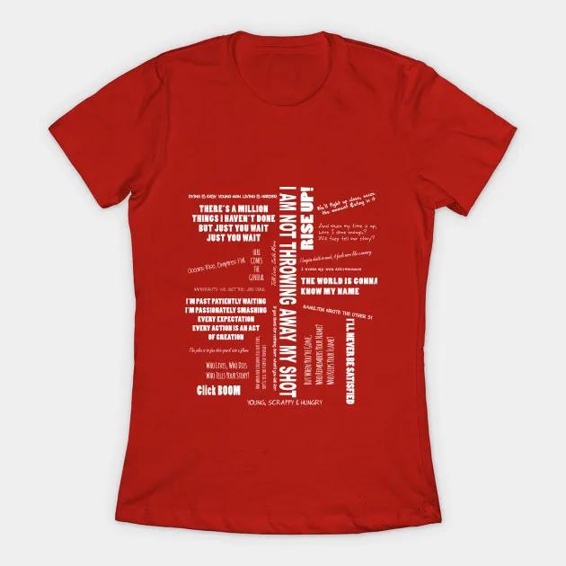 I Am Not Throwing Away My Shot Alexander Hamilton TShirt 100 Cotton ONeck Short Sleeve Summer Casual Womens Tshirt S