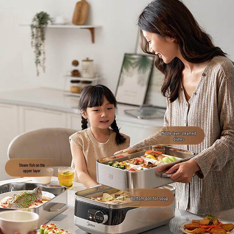 Midea 19L 304 Stainless Steel Electric Steamer