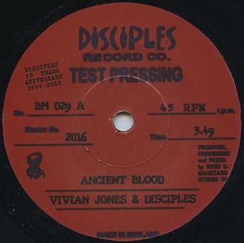 

7inch Record VIVIAN JONES & THE DISCIPLES (2) - Ancient Blood BM029 Disciples Recor 2016 UK Reggae, Ska & Dub Used