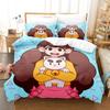 Cartoon Bee PuppyCat Bedding Set Duvet Cover Bed Set Quilt Cover Pillowcase Comforter king Queen Size Boys Adult Bedding Set