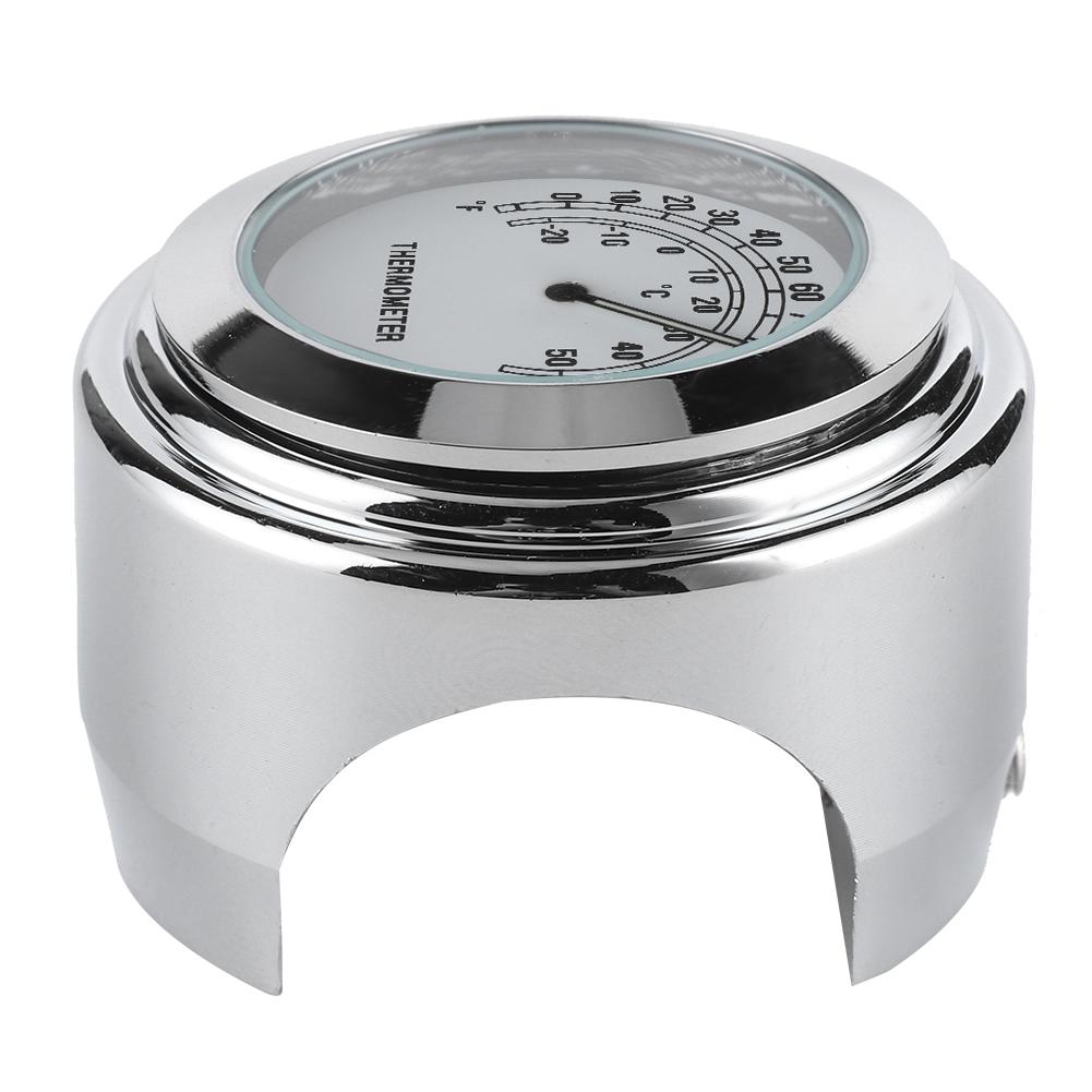 1in 7Celsius8in Handlebar Mount Thermometer ‑20 celsius ‑ 50 celsius Measuring Weatherproof for Motorcycle(White )