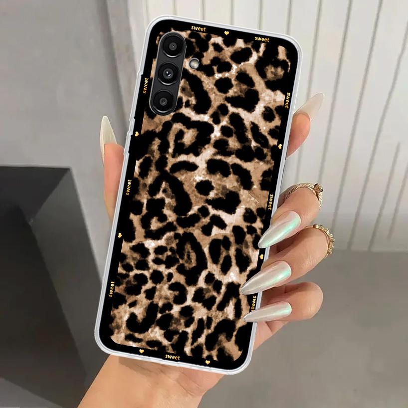Animal Leopard Print Phone Case for Samsung Galaxy A17 A16 A37 A26 A36 A57 A56 A15 A25 A35 A55 A14 A24 A34 A54 A13 A23 A33 A53 G