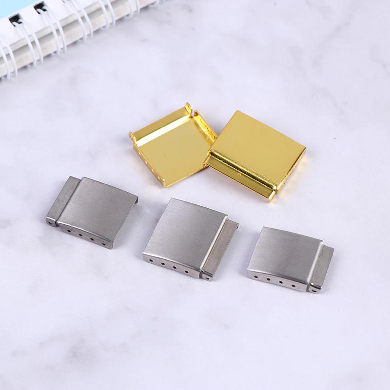 1Pc Steel Watch Strap Bracelet Extender Clasp Extension With Step Gold/ Silver Color 12-24Mm Repair Accessory For Watch Repair