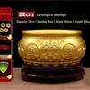 Chinese Brass Treasure Ornament: Large Copper Basin for Home Decor