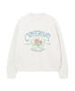 COVERNAT WOMAN Vintage Graphic Sweatshirt Oatmeal