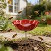 Flower-Shaped Ceramic Bee Watering Station Wild Bees And Insects Insect Drinker Outdoor Garden Insect Drinking Tool Yard Decorat