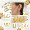 Boucles d'Oreilles en Acier Inoxydable pour Femmes Vintage Luxe Élégant Bijoux en Acier Titane