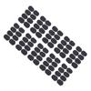 80Pcs Sax Mouthpiece Pad Silicone Black Cushion Patches Wind Instrument Accessories Thick 0.5mm
