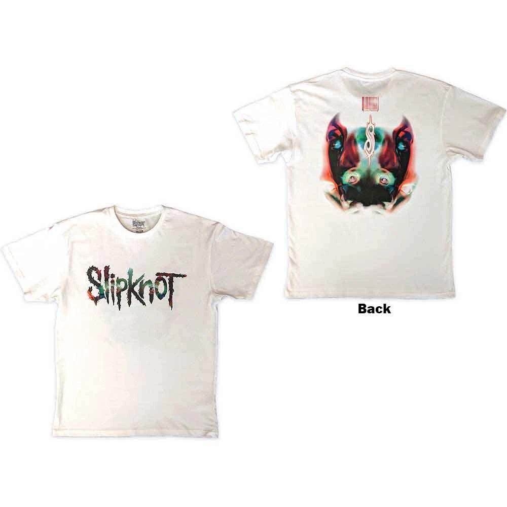 Slipknot Unisex T-Shirt: Adderall Faceback (Back Print) (Medium) M