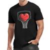 Basketball Hoop with Heart Men's Short Sleeve T-shirt Summer T-shirt Top