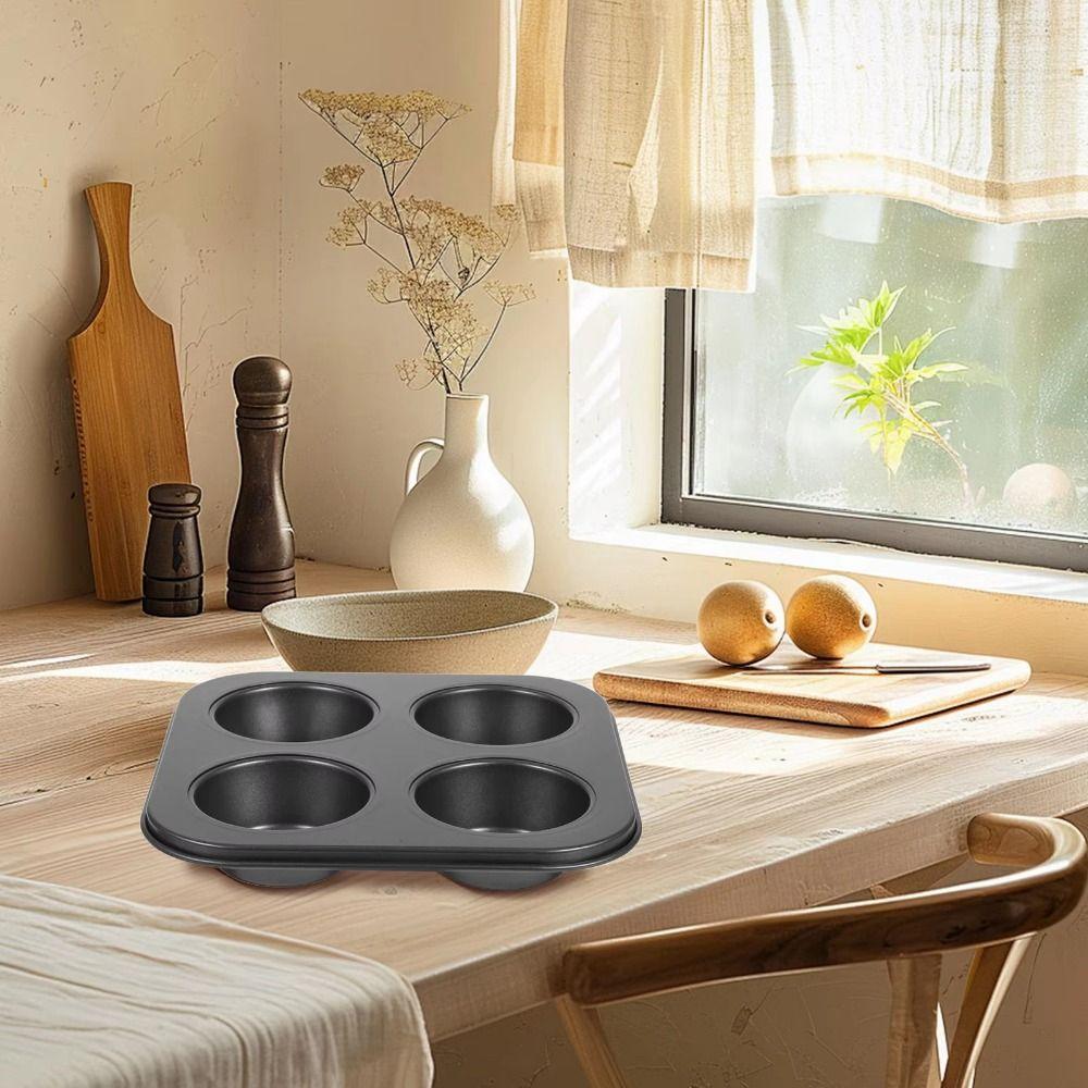 2 Stück Karbonstahl Muffinform Antihaft Kuchenform Pfannkuchenpfanne Form Partykuchen Backform