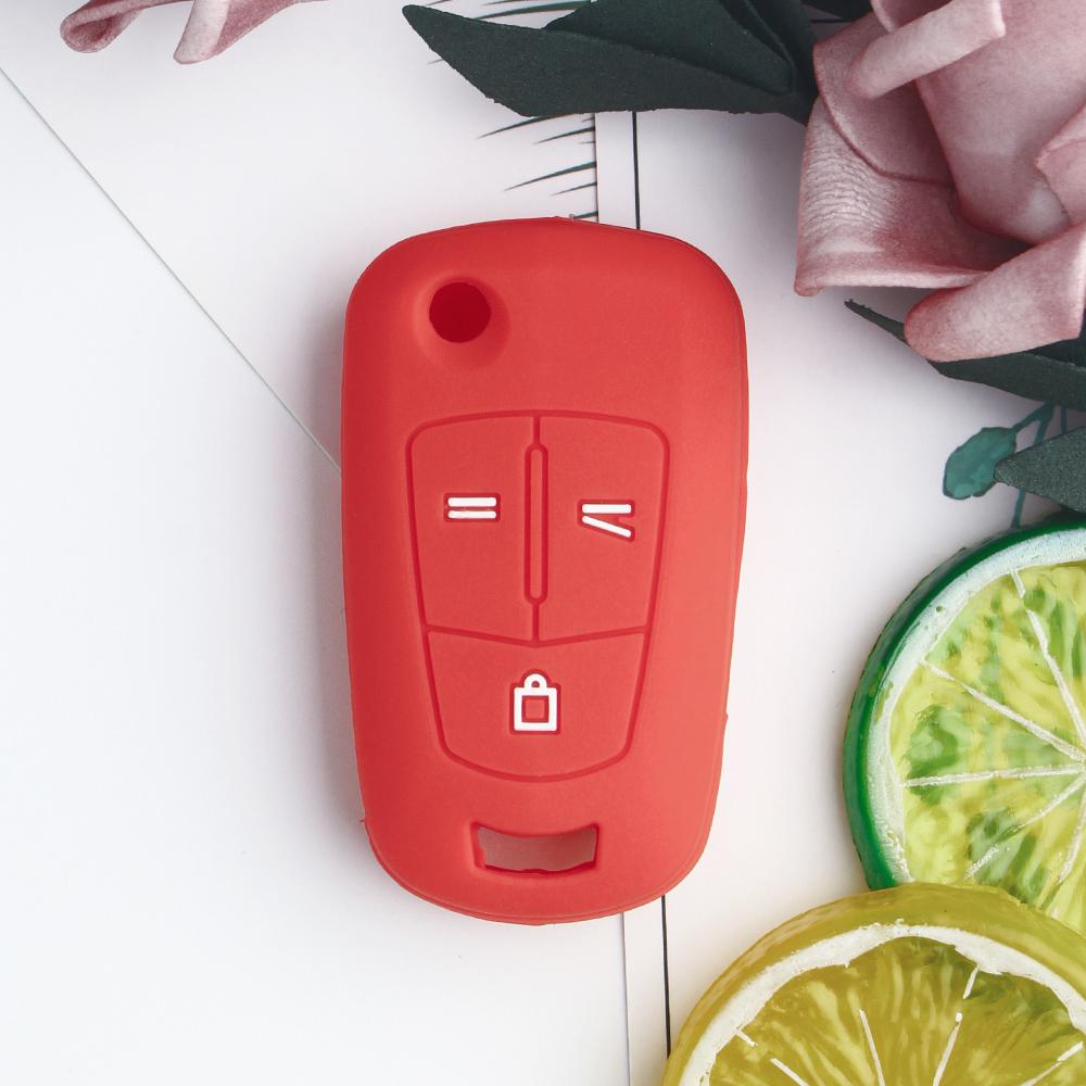 KEYYOU 3 Tlačítka Silikonový Kryt na Klíč pro OPEL Astra H Corsa D Vectra C Zafira Dálkové Skládací Autoklíče