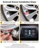 USB Android Display Car TPMS Tire Pressure Monitoring System + 5 External Sensor
