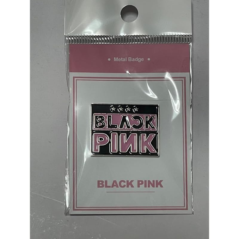 

black pink Goods mark pins badge pin badge PIN BADGE metal badge pins KPOP Idol (black pink 1) [product]