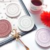 Home Decor Handmade Concrete Gypsum Silicone Round Clay Tools Resin Casting Mold Coaster Mould Soap Dish Tray