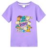 Rugrats 100%Cotton Children's T-Shirt Cartoon Tees Casual Cute Boys Tees Girls Kids Retro O-Neck Short Sleeve Anime T-shirt Fun T-shirt, Summer tops