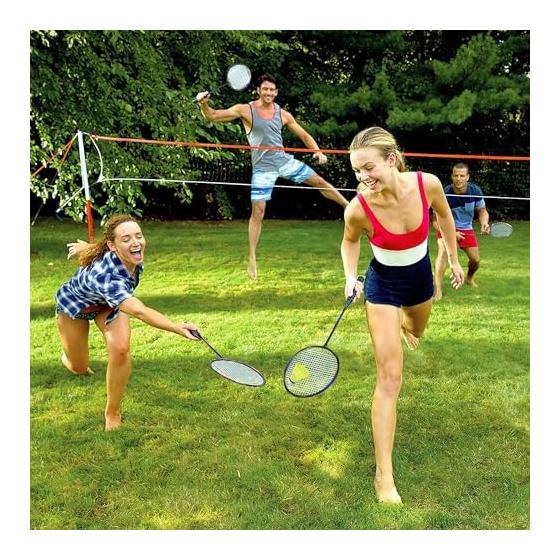 Quality Lightweight Badminton Racket Set for Indoor and Outdoor Adult, Children and Beginner Training - Racket, Shuttle and Storage Case
