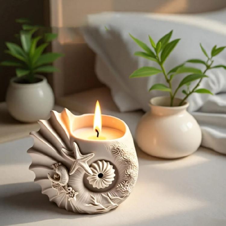 Conch Mold For Resin Casting Cement Planter Silicone Jewelry Dish Crafts DIY Decorative Art Projects