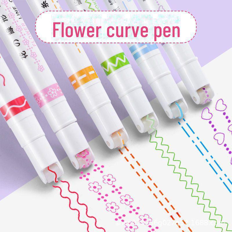 Colorful Double Line Outline & Curve Pen for Art and Craft