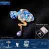 Mother-of-Pearl DIY Brooch Kit - Intangible Cultural Heritage Craft for Teacher's Day