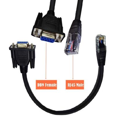 Hohe Kompatibilität RJ45 zu RS232, DB9 Serielles RS232 zu RJ45 Konsolenkabel für nahtlose Netzwerkkonfiguration
