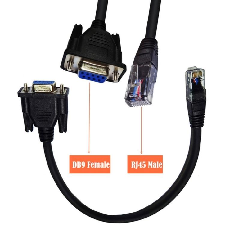 High Compatibility RJ45 to RS232,DB9 Serial RS232 to RJ45 Consoles Cable for Seamlessly Networking Configuration