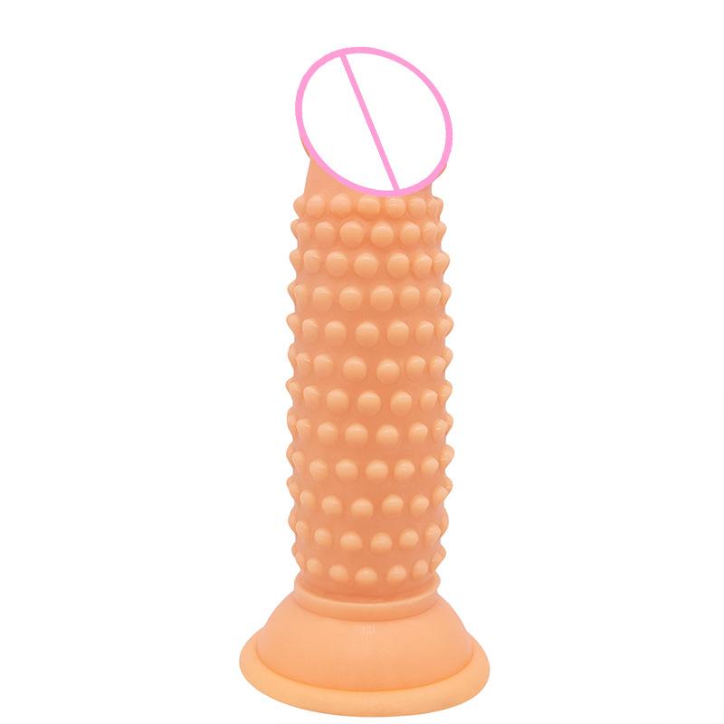 Particles Stimulate Corn Dildo with Suction Cup Butplug Sexe Jueguetes Sexuales Adult Analplug Erotic Masturbator Pleasure Waterproof & Easy To Clean