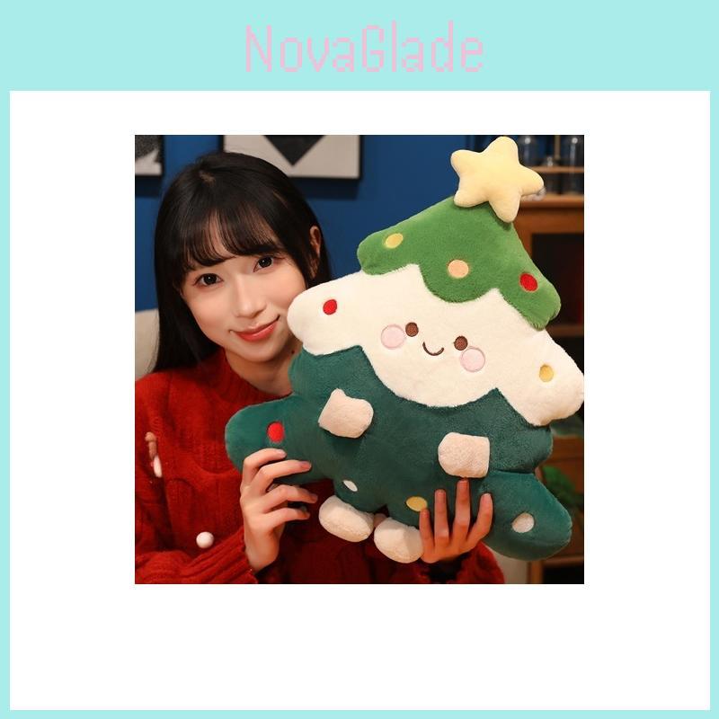 Weihnachtsbaum Kissen Plüschtier Aus Kurzem Plüschmaterial Für Festliche Geschenkübergabe