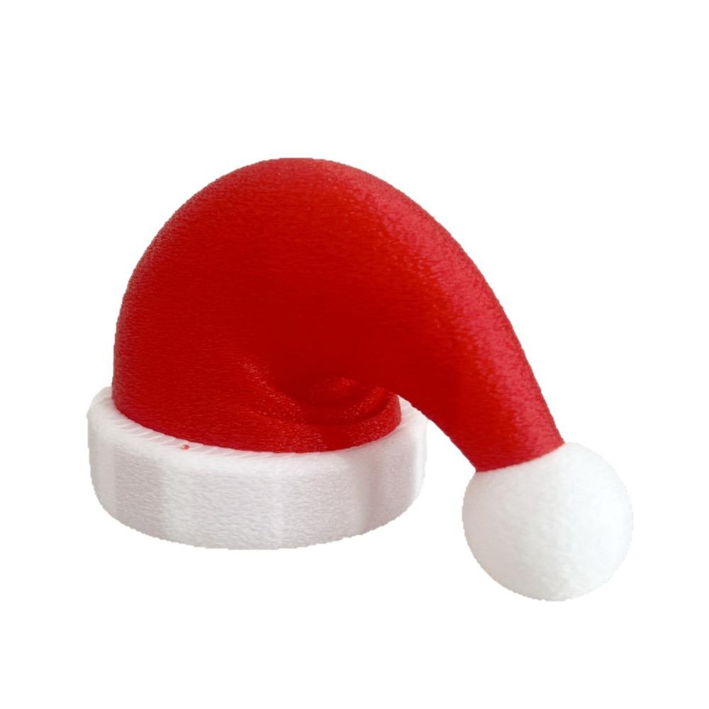 

3D Printed Christmas hat tail hook pendant Durable Christmas Hat Cover Vehicle Decoration красный