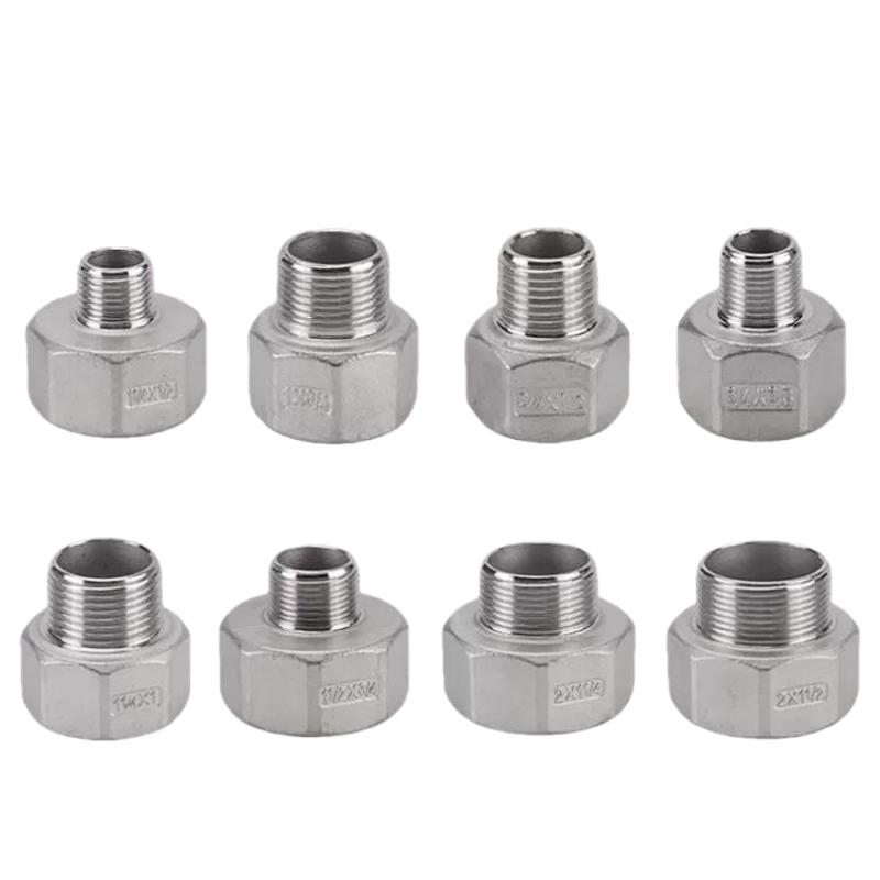 Plumbing connection 3/4" 1" 2" 3" 4" Reducing 304 Stainless Steel Male Female Thread fitting Reducer British Water Pipe Adapter