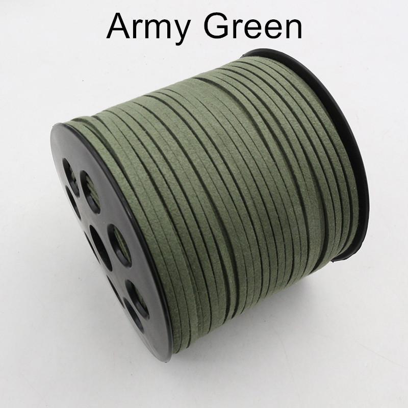10m/lot 2.5mm Flat Faux Suede Braided Cord Korean Velvet Leather Thread String Rope For DIY Necklace Jewelry Making Supplies