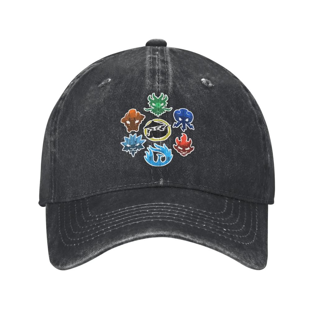N-Ninjagos Anime Game Cartoon Baseball Cap for Men Women Distressed Denim Washed Snapback Cap Activities Unstructured Soft Hats