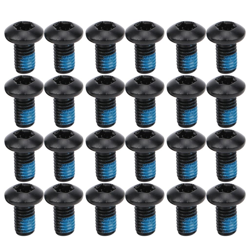 24pcs Disc Brake Screws T25 Colorful S M5x10mmCelsius0.4in Steel Wear Resistance