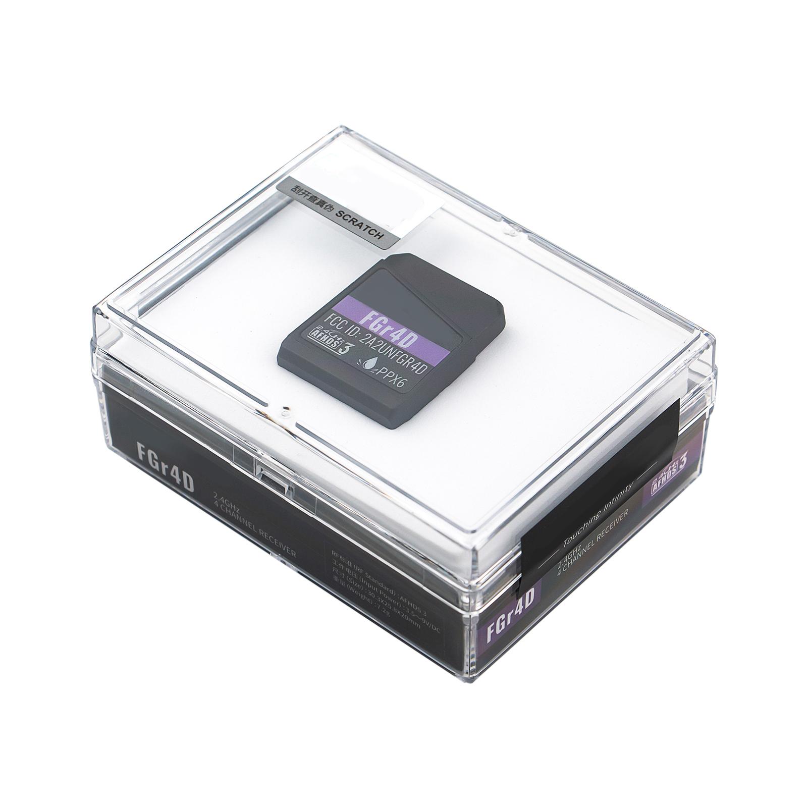 

Flysky FGr4D Receiver Built-in Dual-Antenna PWM/PPM/i-BUS2/S.BUS/i-BUS Output Receiver for All AFHDS 3 Transmitter чорний